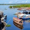 Botes en el Amazonas